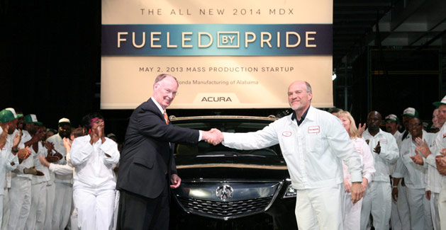 Production of 2014 Acura MDX Begins in Alabama