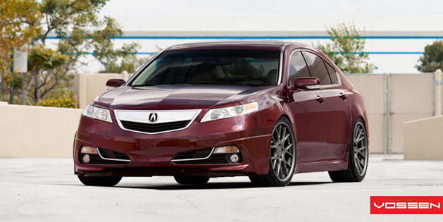 Vossen Wheels: Brian's Basque Red Pearl 2010 Acura TL – Acura