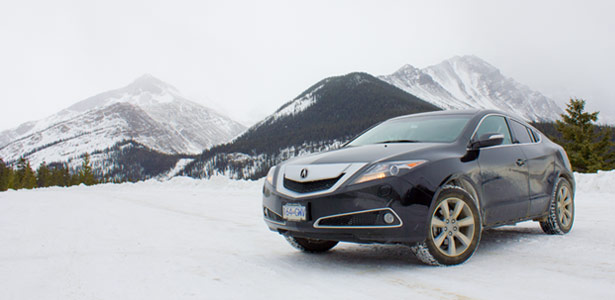 The 2012 Acura ZDX at Icefields Parkway