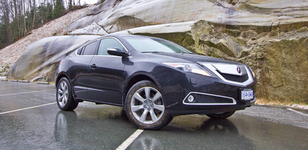 The 2012 Acura ZDX on the Sea to Sky Highway