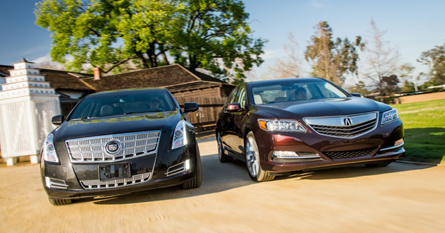 2014 Acura RLX vs. 2013 Cadillac XTS4 - Courtesy Motor Trend
