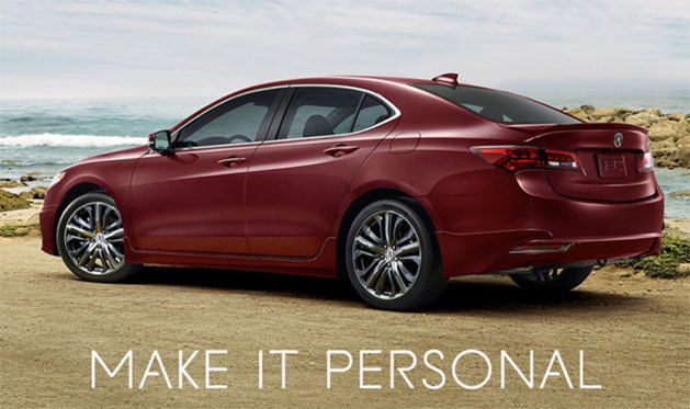 2015 Acura TLX in Basque Red Pearl II with Accessories