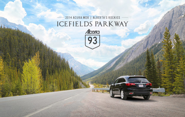 2014 Acura MDX - Icefields Parkway, Banff/Jasper National Park 