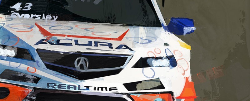 Acura TLX GT Artwork by Doug Garrison