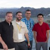 Ted Klaus, Tyson Hugie, Matt Staal, and Michael Cao at Palm Springs Air Museum. Photo by Jhae Pfenning