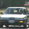 Japanese Emperor Akihito and Empress Michiko in a 1991 Honda Integra