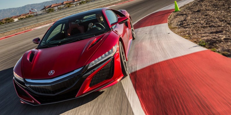 2017 Acura NSX at the Thermal Club race track