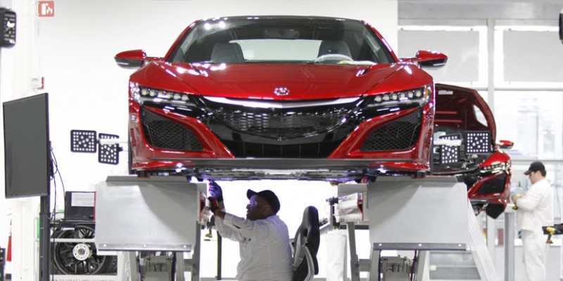 2017 Acura NSX Production at the Performance Manufacturing Center