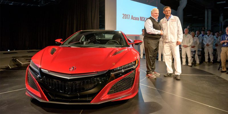First Serial Production 2017 Acura NSX Rolls off the Line
