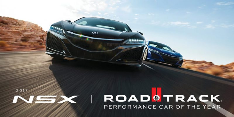 Acura NSX Named Road & Track 2017 Performance Car of the Year