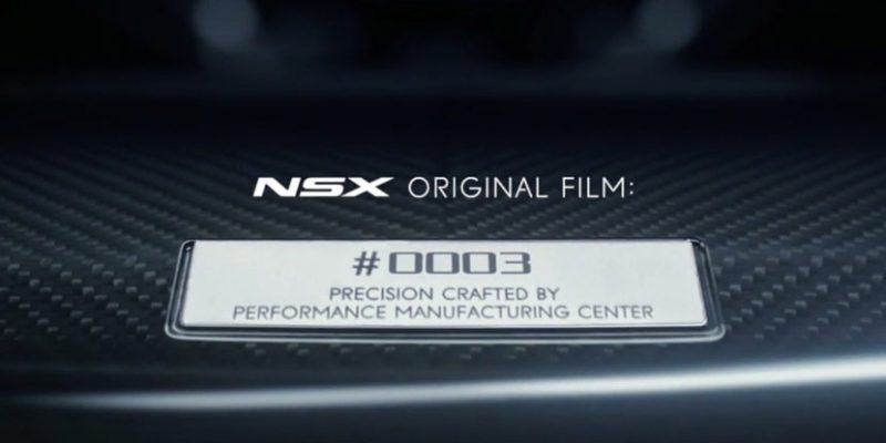 "NSX Originals" Gives Each New NSX its Own Unique Video