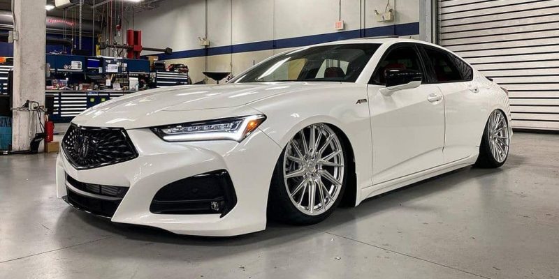 2021 Acura TLX on Air Suspension | via Mike Chan