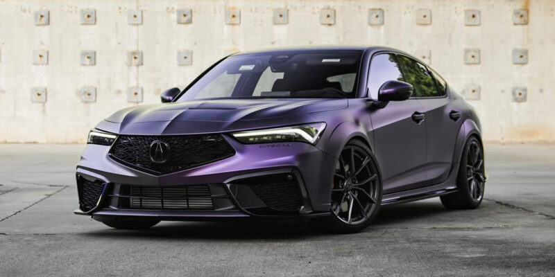 Acura Integra Type S in Matte Purple/Black Iridescent