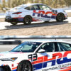 RB F1 Driver Liam Lawson drives the Acura Integra Type S DE5 Race Car