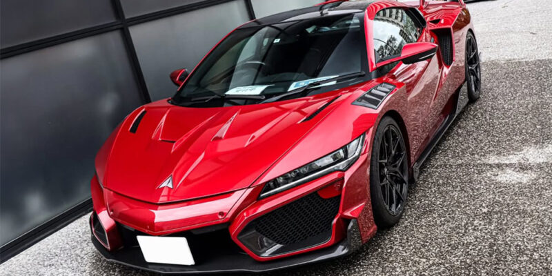 NSX LEGAVELO V2R in Crimson Metallic